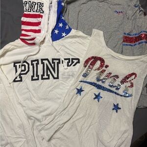 ❤️🤍💙Victoria’s Secret Pink 4th of July Bundle❤️🤍💙